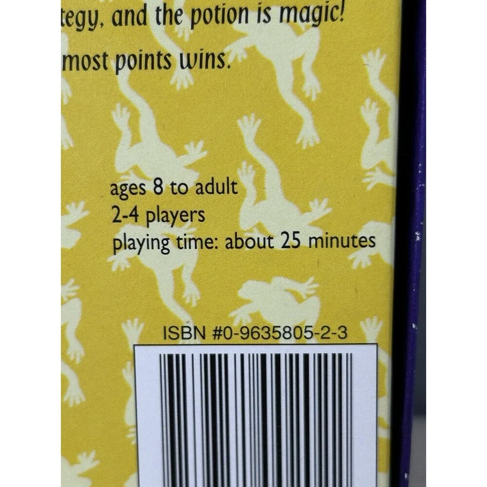 Frog Juice Card Game 1997 Gamewright Spells & Concoctions Family Travel Game